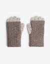 Guantes Tejidos Guante Con Miton Incluido - Combinacion Bicolor