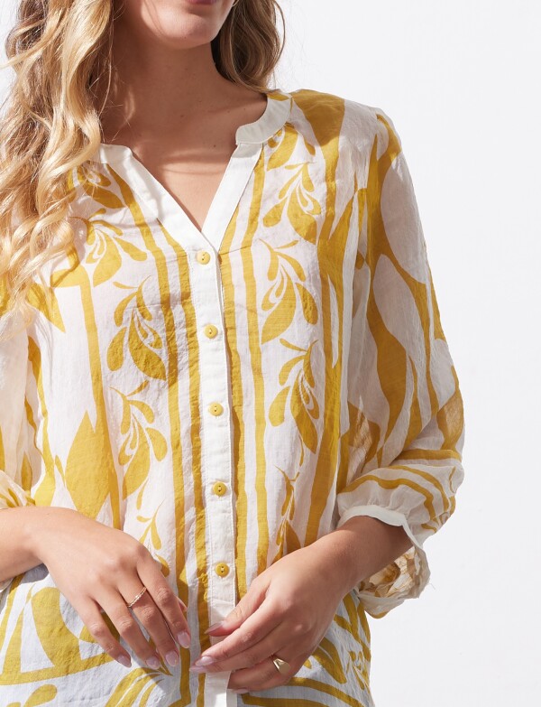 Blusa Gasa MOSTAZA/MULTI