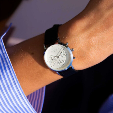 Reloj ROSEFIELD NCBS-N94 The Gabby Cuero Negro 0