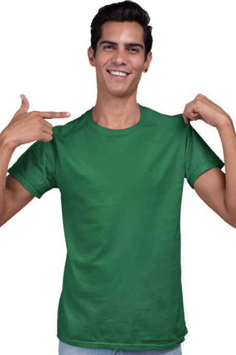 Camiseta a la base peso medio Verde jade