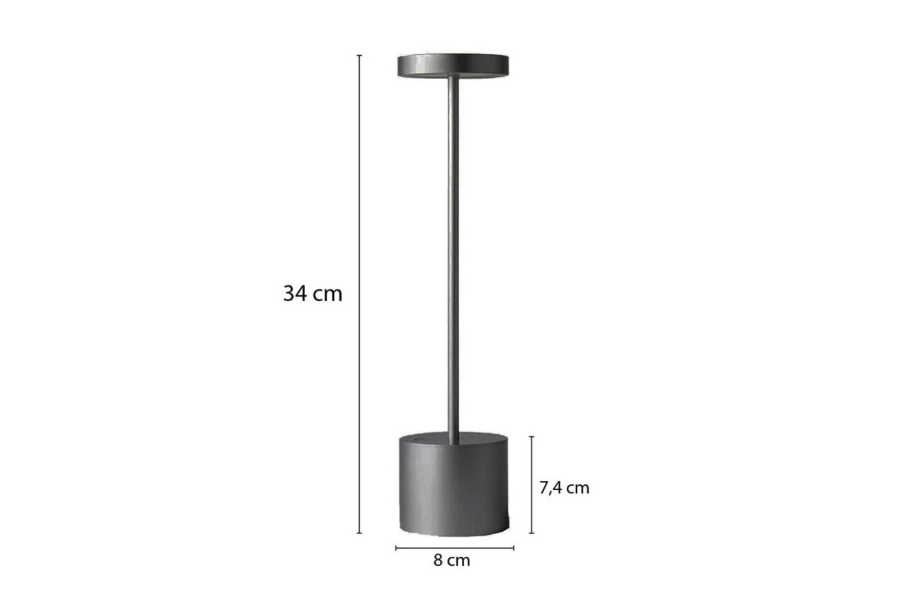Lámpara de mesa - Gris 