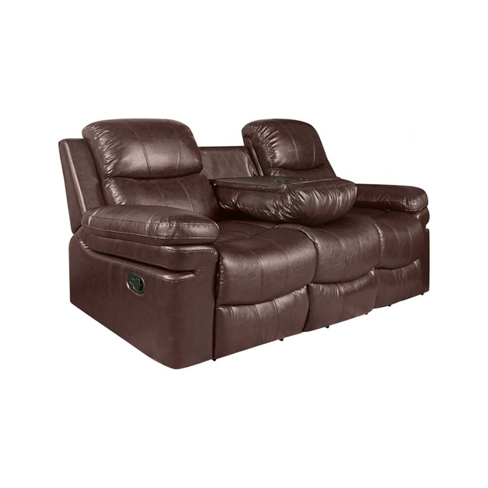 JUEGO DE SILLONES RE-CUERO MR2138 3 + 2 CHOCOLATE