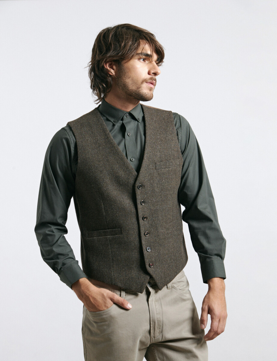 470407 CHALECO VESTIR HARRINGTON SELECT Chocolate