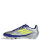 Championes de Fútbol 11 Unisex Adidas F50 Club FG Messi Plateado - Azul - Amarillo
