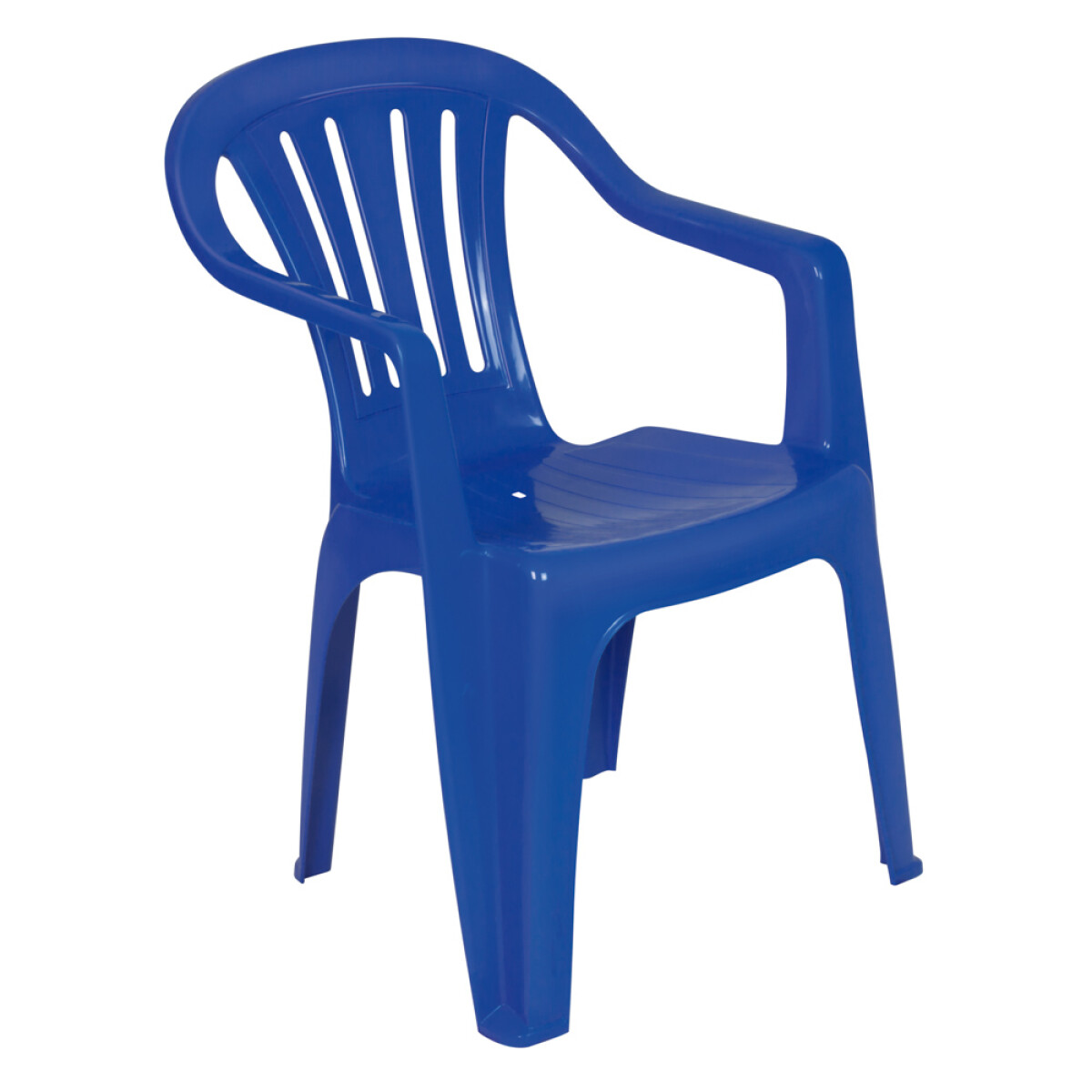Silla Plástica Mor Bela Vista Apoya Brazos - AZUL 