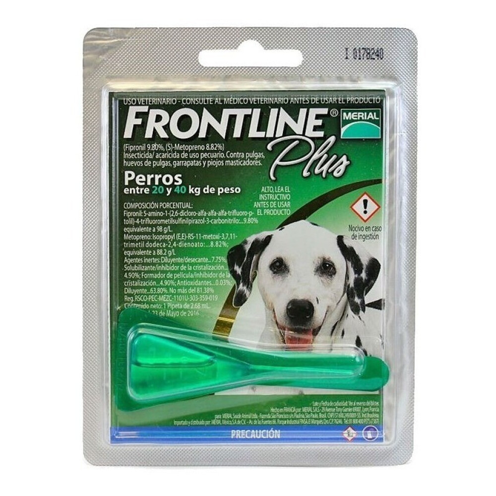 PIPETA FRONTLINE PERRO 20 A 40 KG PIPETA FRONTLINE PERRO 20 A 40 KG