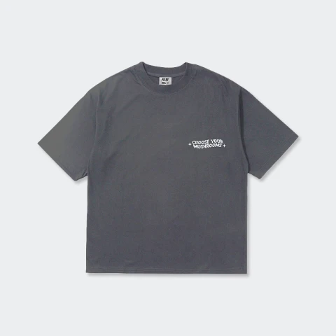 Remera Pulau Mushrooms Gris