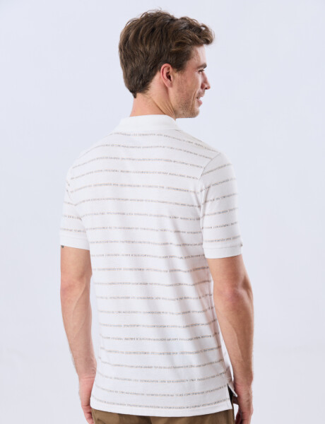 REMERA POLO ESTAMPADA Blanco