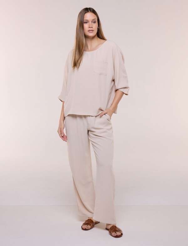 Pantalon Pull On Wid BEIGE