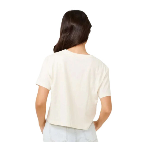 Remera Rip Curl Sunset Seeker Crop Tee Blanco Beige