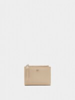 Cartera Con Textura Suave beige