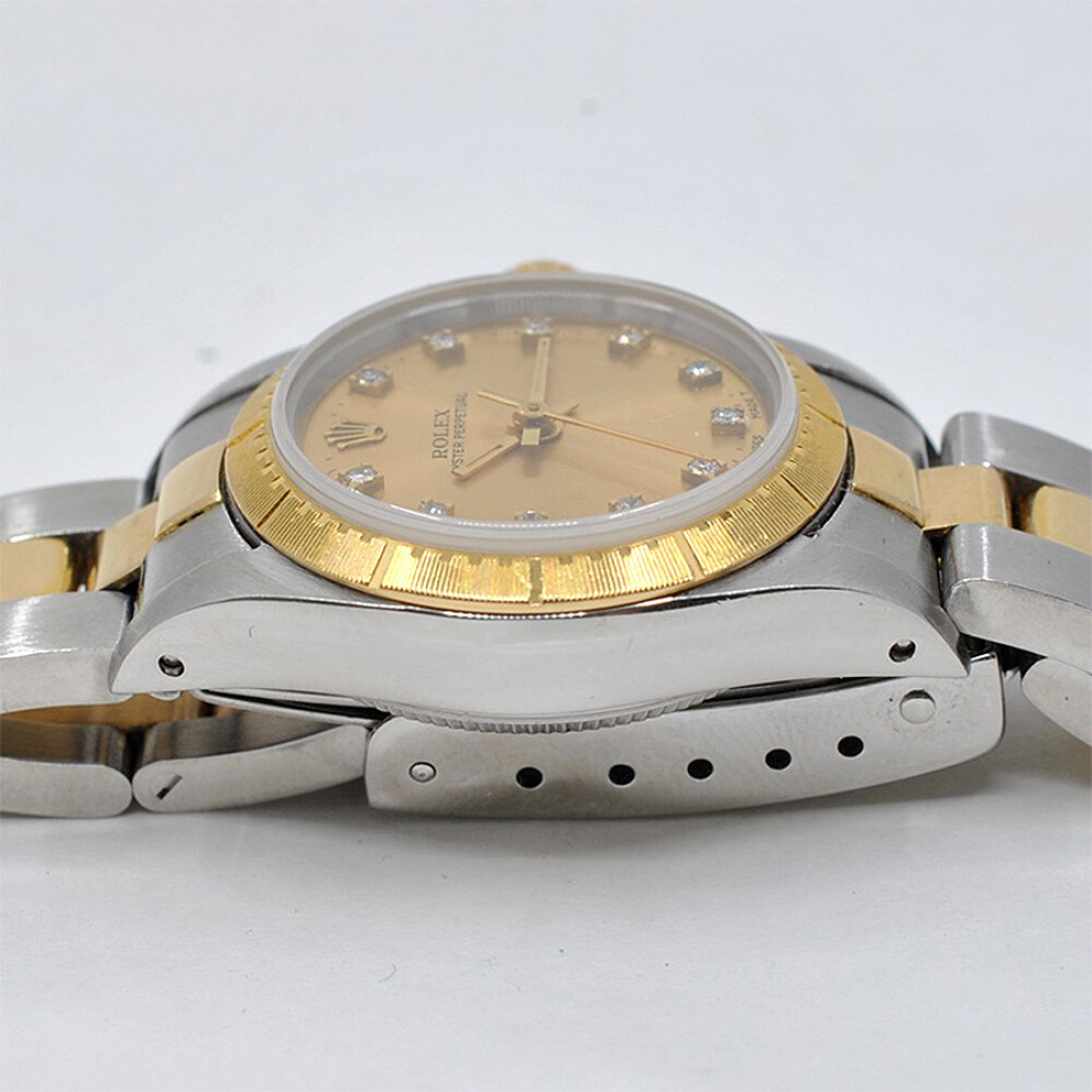 Rolex Lady Oyster Perpetual 67243 Año 1990. Acero, Oro Y Brillantes. 24 Mm Rolex Lady Oyster Perpetual 67243 Año 1990. Acero, Oro Y Brillantes. 24 Mm