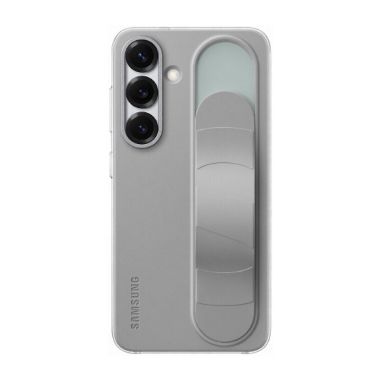 Galaxy S25 Standing Grip Cover Grey
