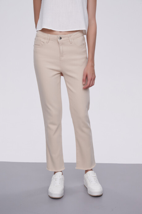 Pantalon Calendre Beige Claro