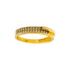 Anillo doble fila-Oro bajo-Piedra Zirconia-AN8046 conpiedra