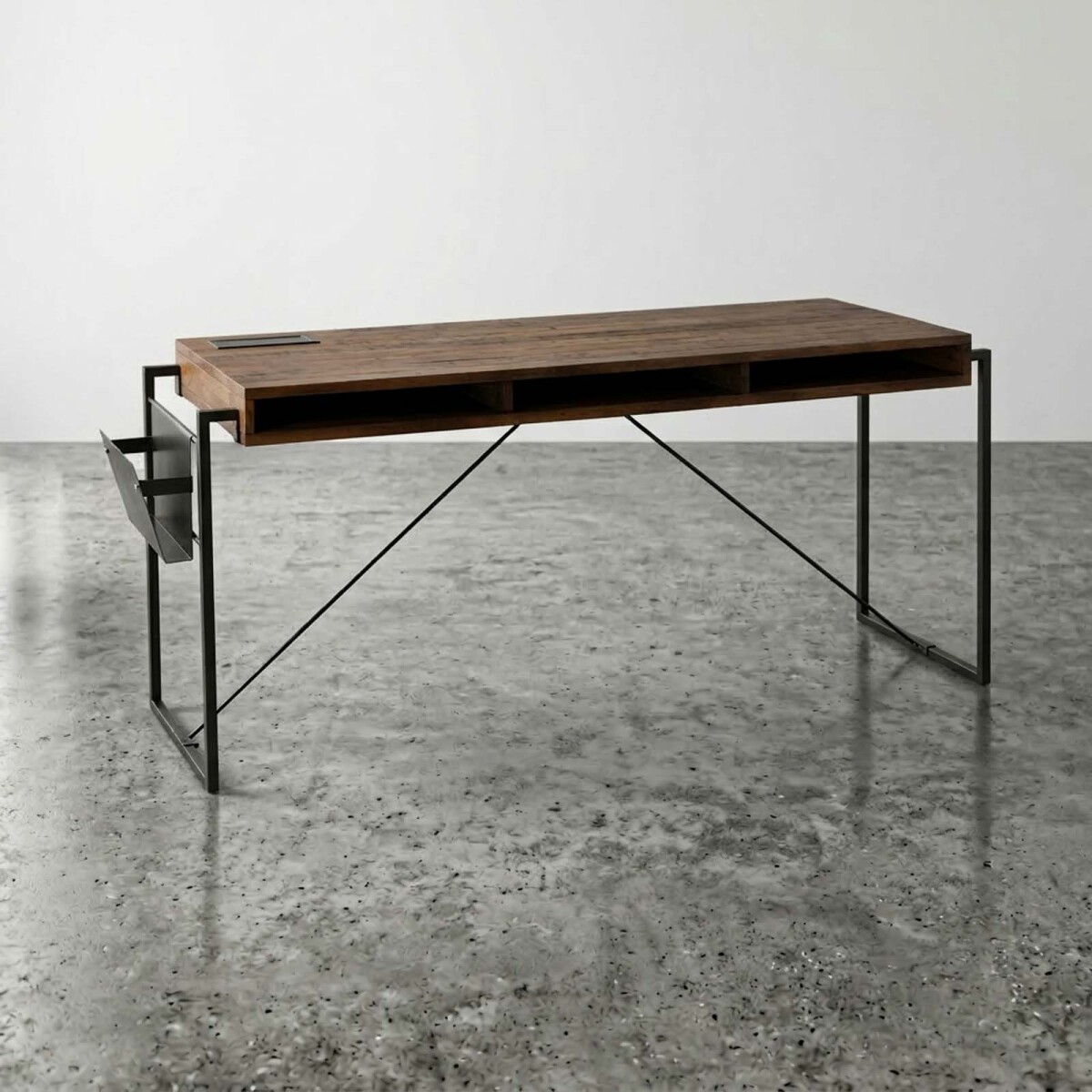 ESCRITORIO - MADERA-Y-METAL MARRON YORK 