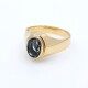 Anillo en oro 18k y topacio azul Anillo en oro 18k y topacio azul