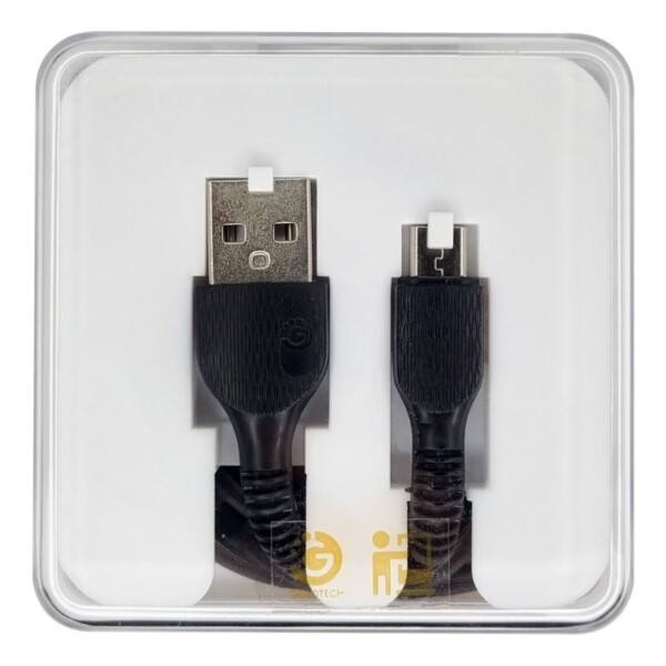 Cable De Datos Carga Usb Micro Usb 1 Metro Goldtech Color Variante Negro