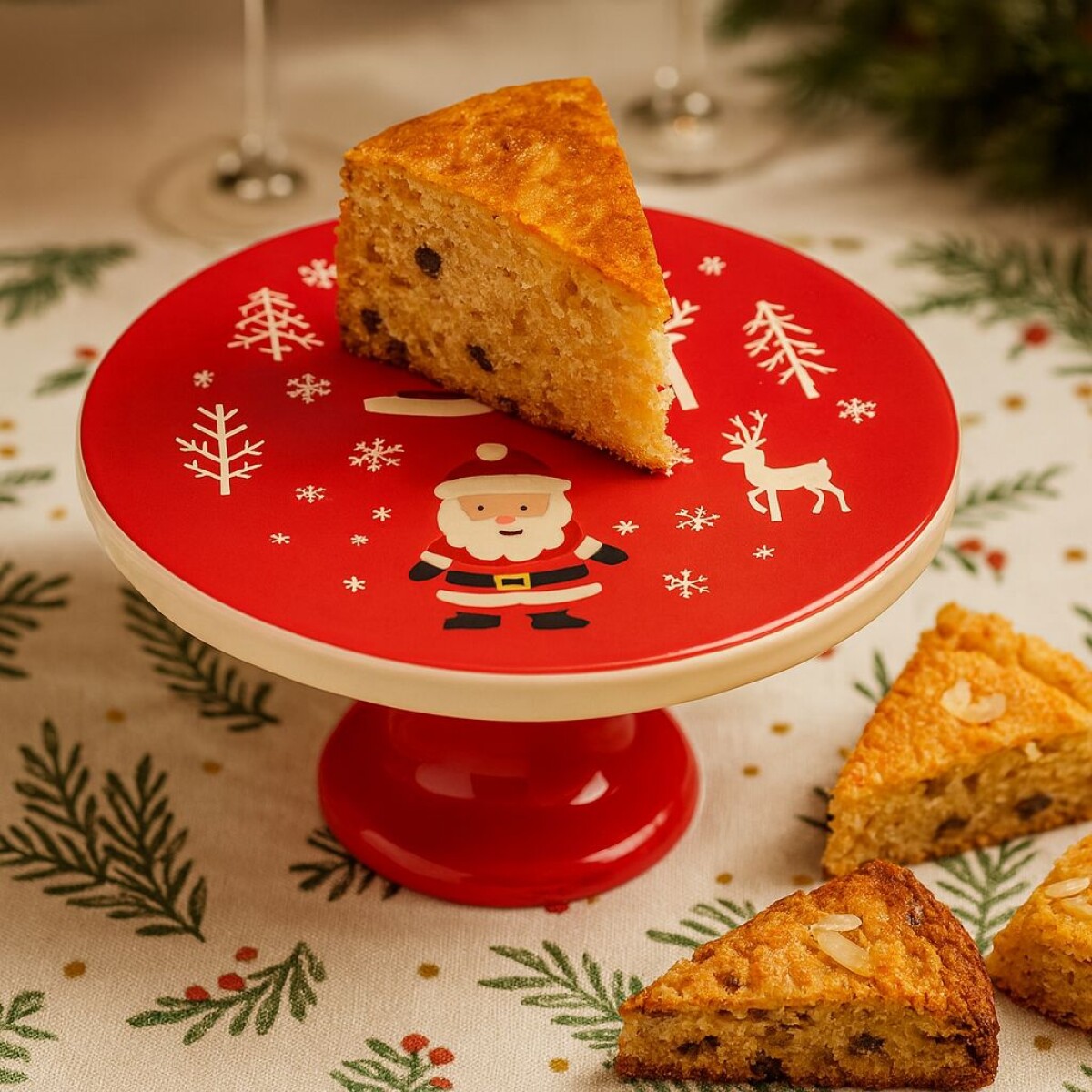 Plato con Pie Natal chico 