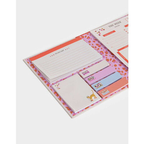 Set De Notas Adhesivas Con Lapicera Combinacion Multicolor