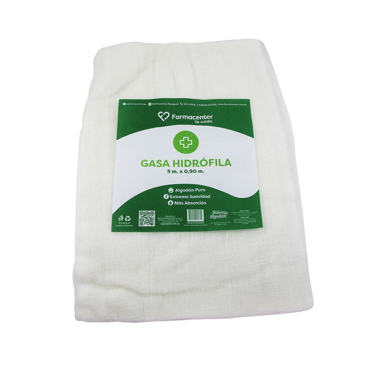 FARMACENTER GASA HIDROFILA 5 CM. UNID 