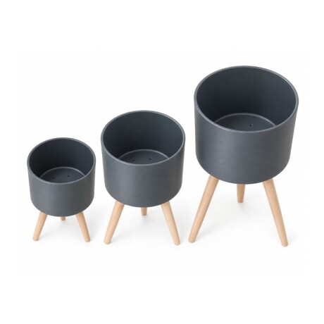 Set de macetas Concret Gris