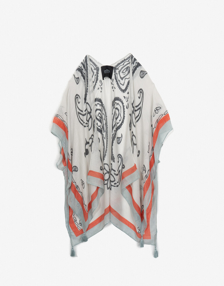 Kimonos Kaftan Con Diseño De Bulgaros - Combinacion Multicolor