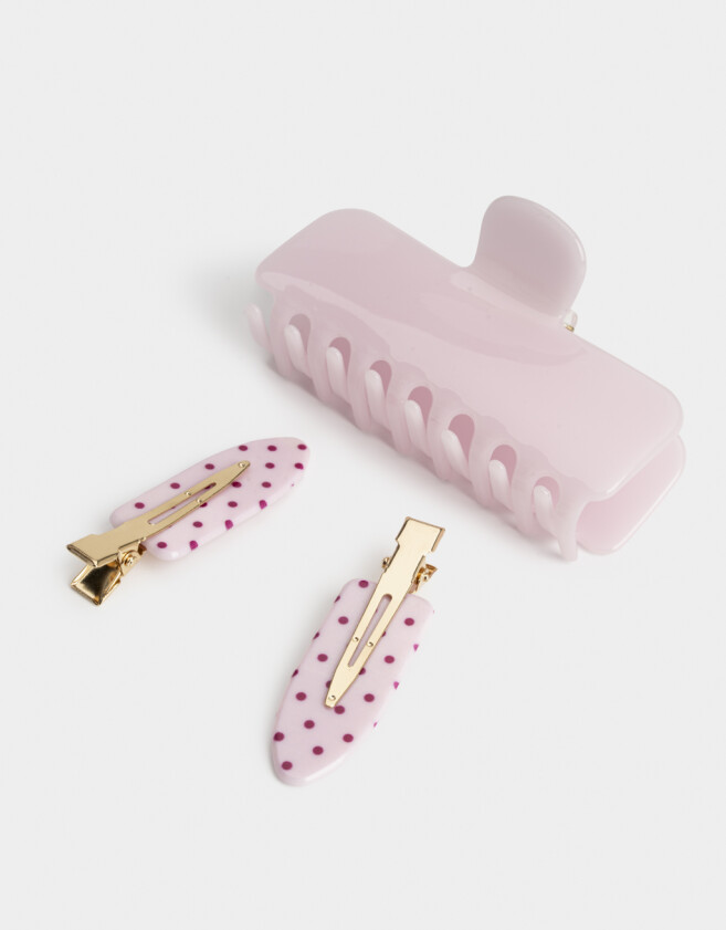 Accesorios Pelo Set Lunares Set De Accesorios De Pelo - Combinacion Bicolor