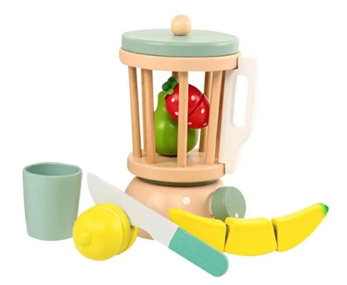 Set Infantil Licuadora de Madera con Accesorios AK0150 