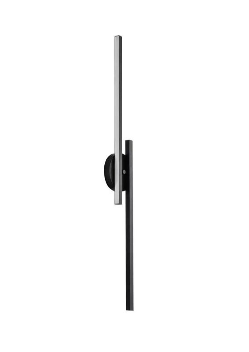 APLIQUE LED ZIG LUZ LATERAL 60CM 18W 3000K NEGRO 