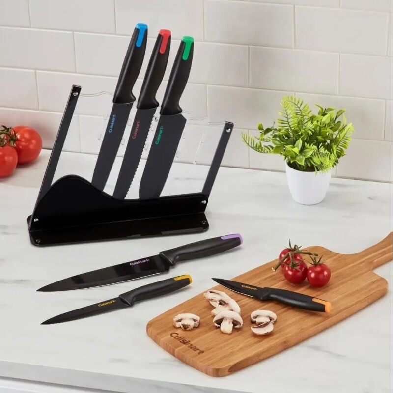 Juego de 7 pzas. 6 cuchillas + bloque de acrilico Cuisinart C55-7PCE Juego de 7 pzas. 6 cuchillas + bloque de acrilico Cuisinart C55-7PCE