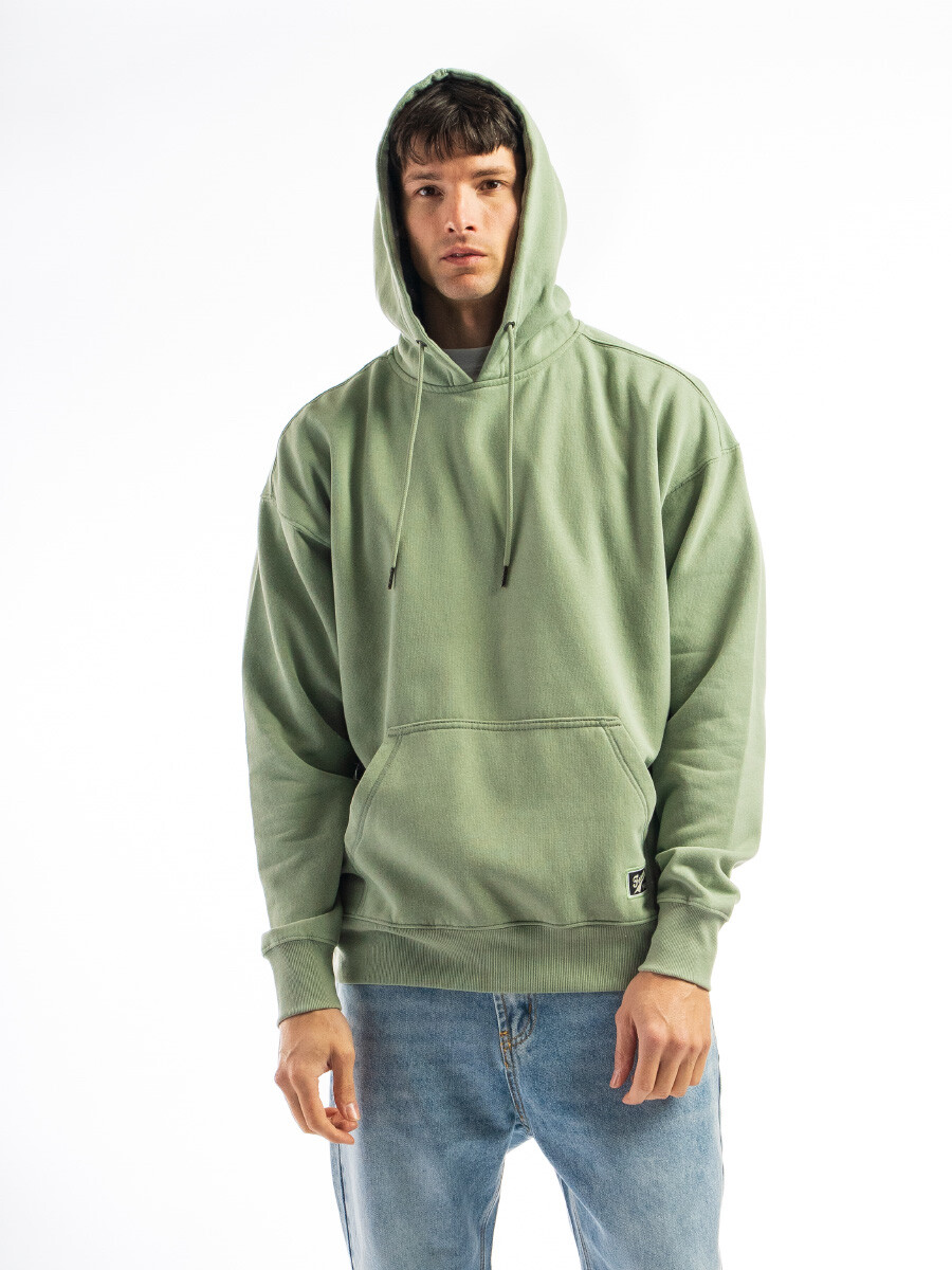 Canguro de Felpa Oversize California - Verde Claro 