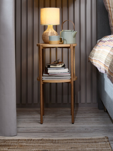 Lámpara mesa HELMER Ø17xA32cm natural Lámpara mesa HELMER Ø17xA32cm natural