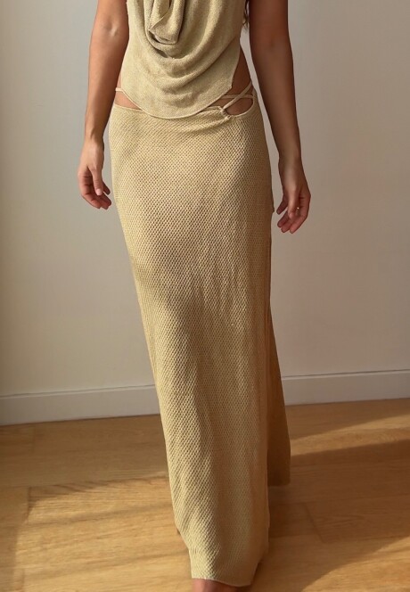 Falda Sicilia SS26 Gold