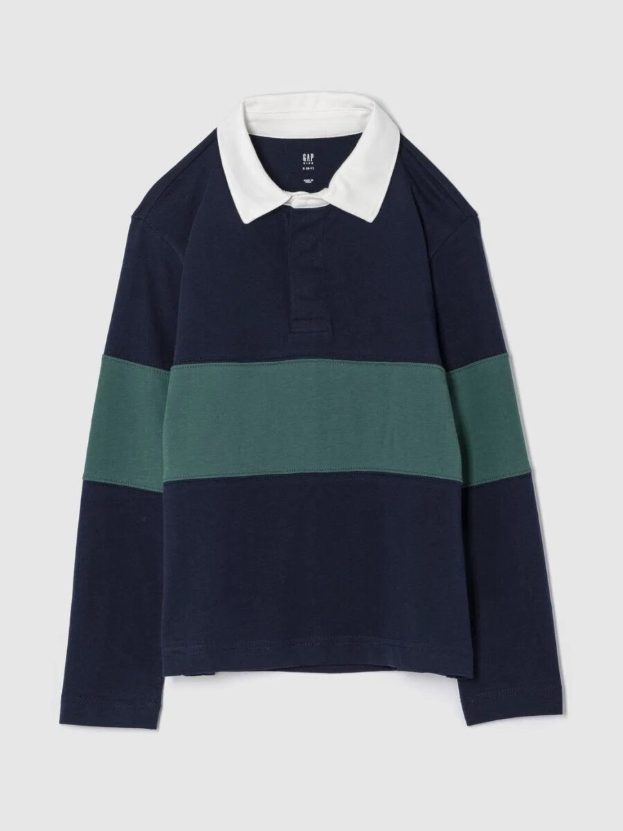 Remera Polo Manga Larga Niño - Tapestry Navy 