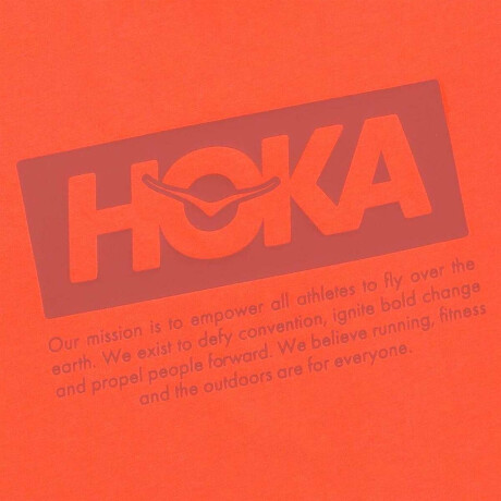 Hoka Remera Manga Corta Manifesto Gpx Tee Mujer Naranja-Naranja