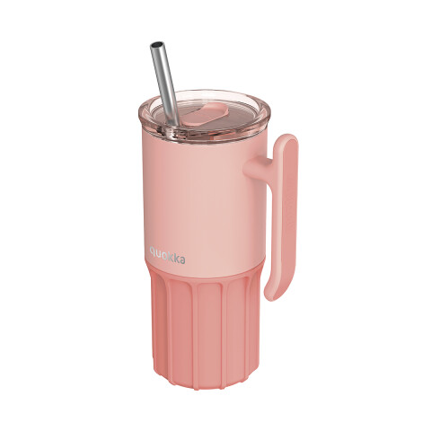 Vaso Térmico de Acero Umi con Pajita Quokka 720 ml ROSA