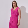 Vestido Maxi Encaje FUCSIA