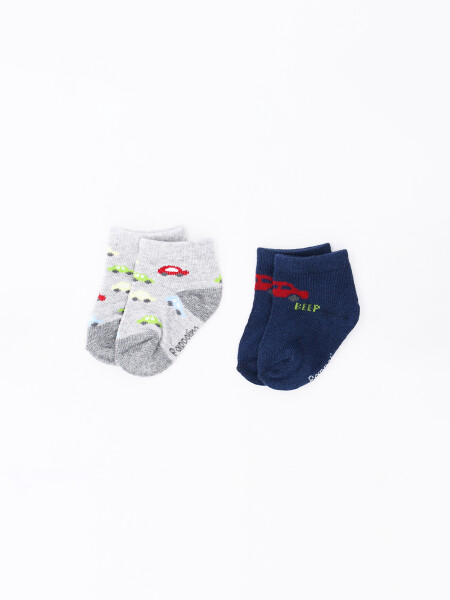 MEDIAS DE BEBE PACK X2 ESTAMPADO 1