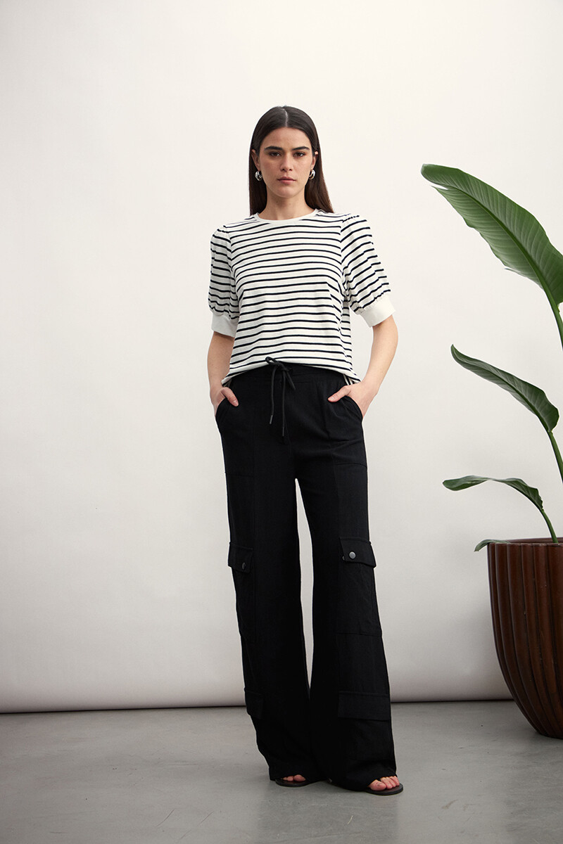 Pantalon Cargo - Negro 