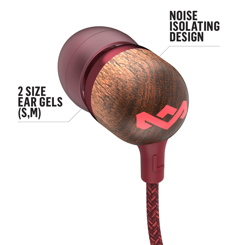 Auriculares SMILE JAMAICA (mini jack) Red