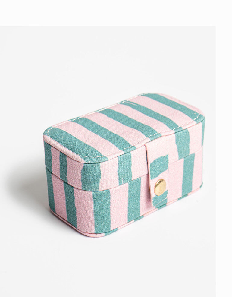 Porta Cosméticos Organizadores Organizador De Bijou Rayado - Estampado Rayas