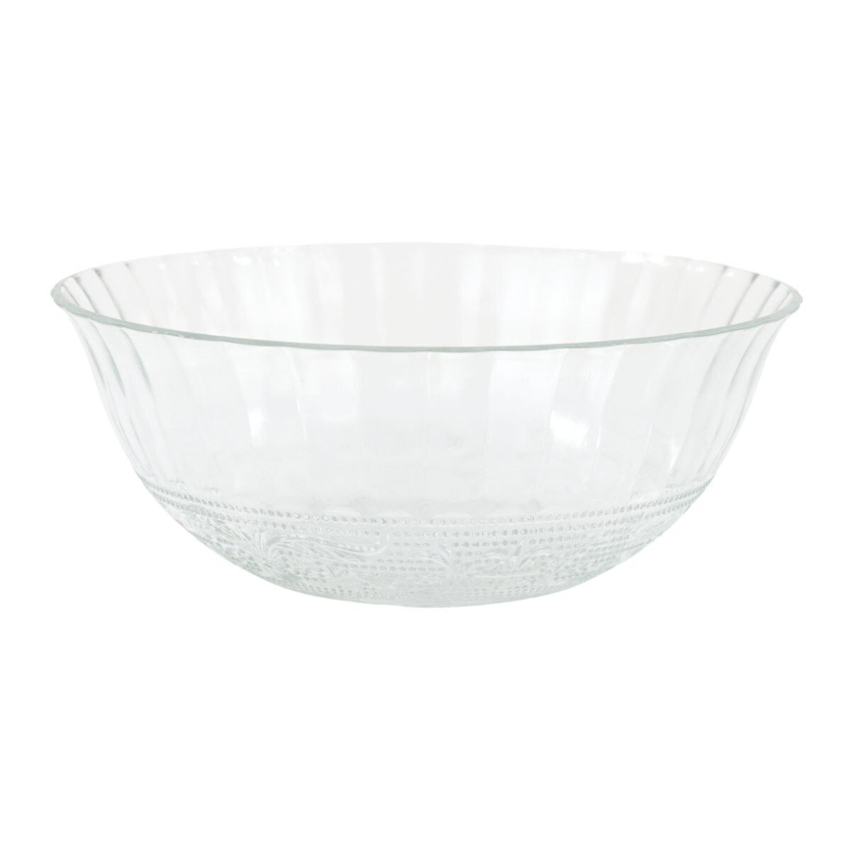 Bowl de vidrio labrado 