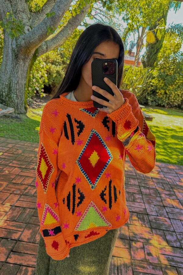 Sweater Gitano Base Naranja