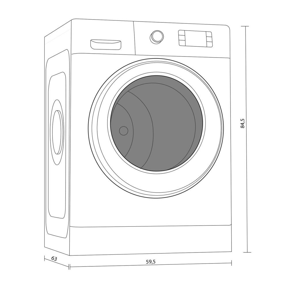 LAVARROPAS FRONTAL 9-KG BLANCO WHIRLPOOL WLF90B25F