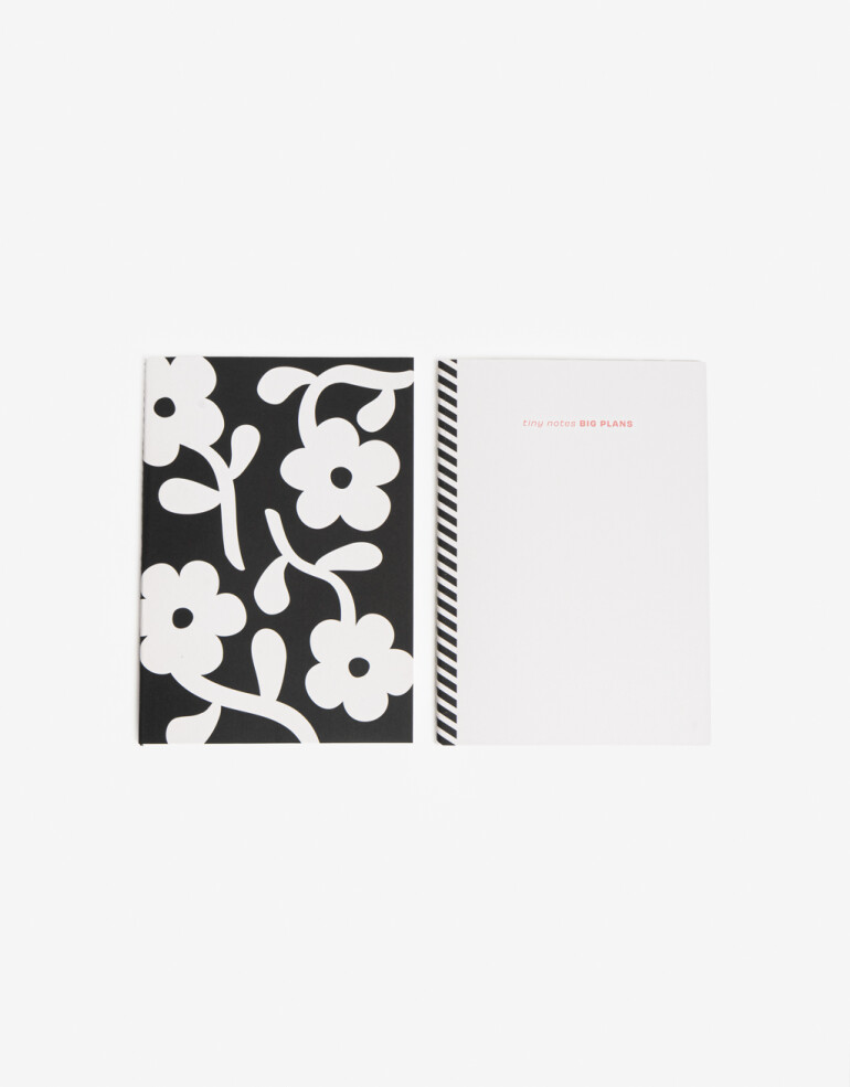 Anotadores Cuadernos y Memos Cuaderno Set Set De 2 Cuadernos - Combinacion Tricolor