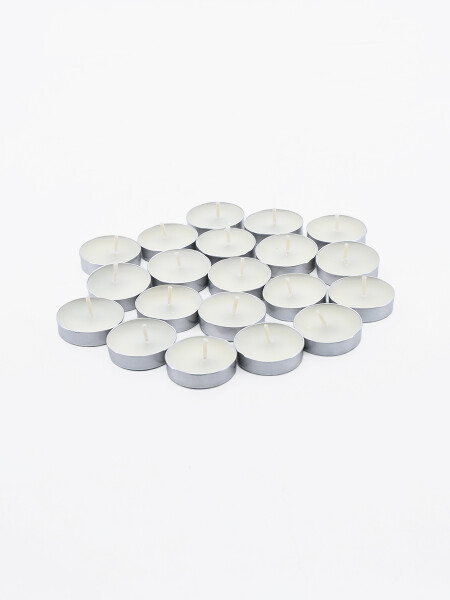 VELAS TEALIGHTS SET X 20 BLANCO