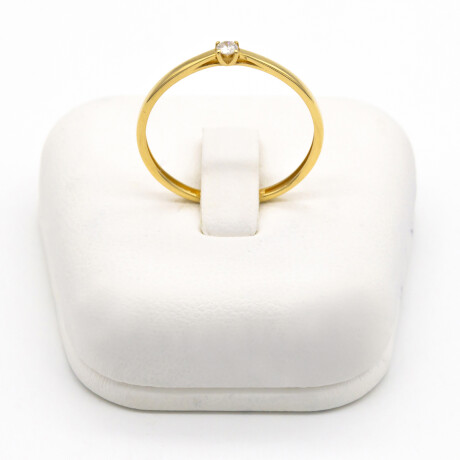 Anillo de oro 18 ktes con brillante, Cintillo. Anillo de oro 18 ktes con brillante, Cintillo.