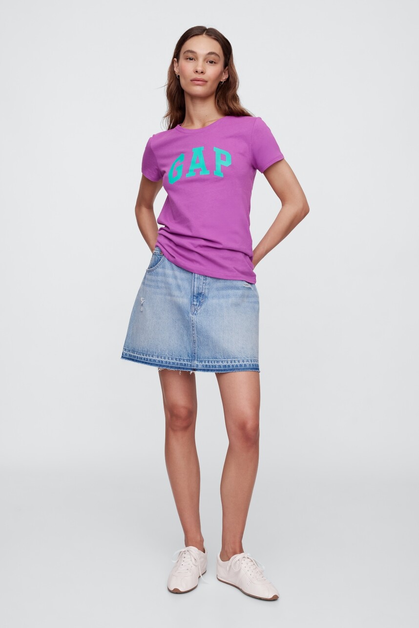 Remera Logo Gap Mujer Cattelya Orchid 183223