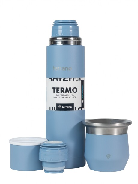 Kit Acero Bala - 750mL + Mate Flap Celeste